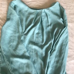 Teal blouse with cut out sleeves!